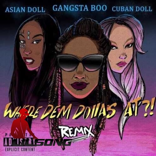 Gangsta Boo Ft. Asian Doll & Cuban Doll - Where Dem Dollas At Remix